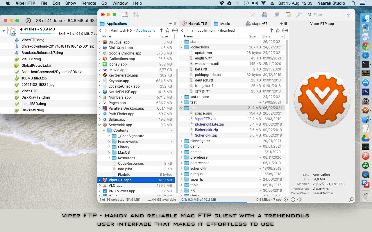 Viper FTP screenshot 1